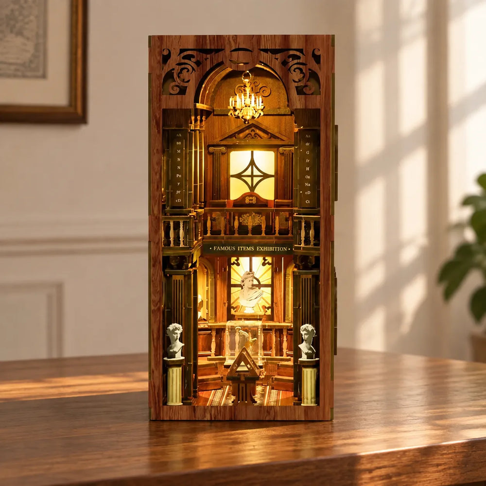 A Timeless Art Gallery — The Philosophical Library DIY Book Nook Kit