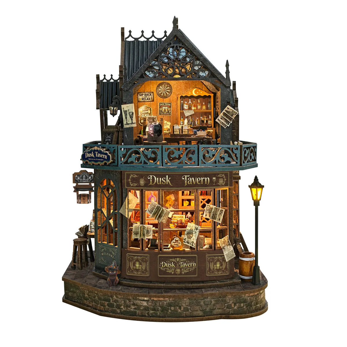 Twilight Tavern DIY Miniature House Kit - ROCOXIA