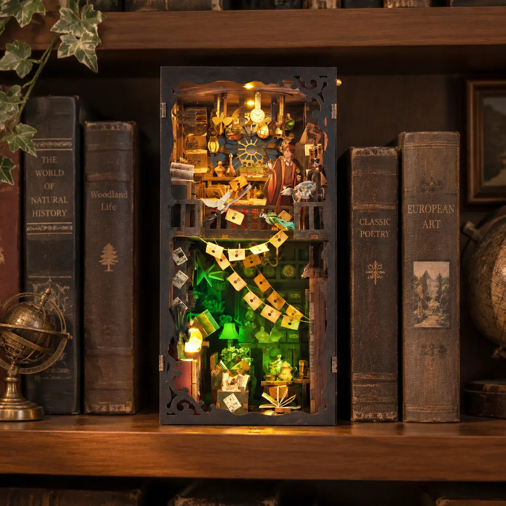 A Mysterious Arcane Sanctuary — The House of Magic DIY Book Nook Kit