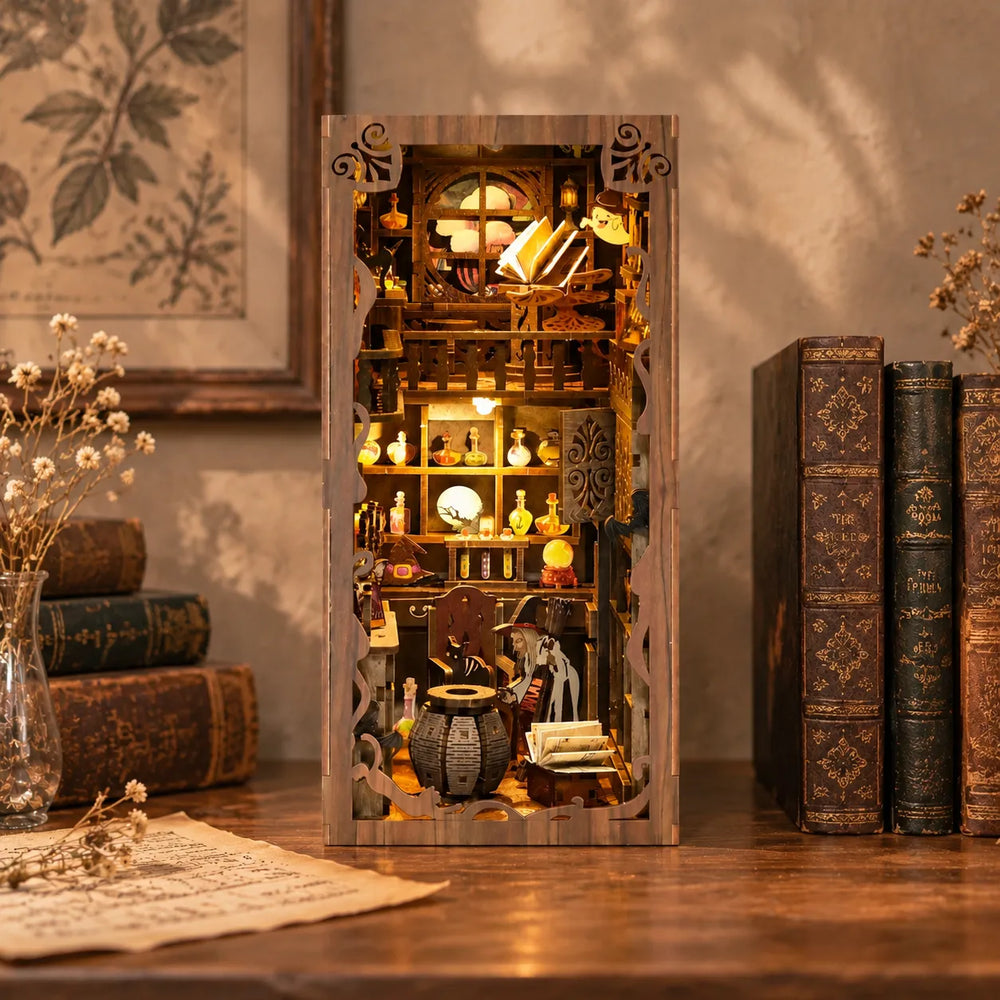 A Mysterious Enchanted Alchemy Sanctuary — Magic Night DIY Book Nook Kit