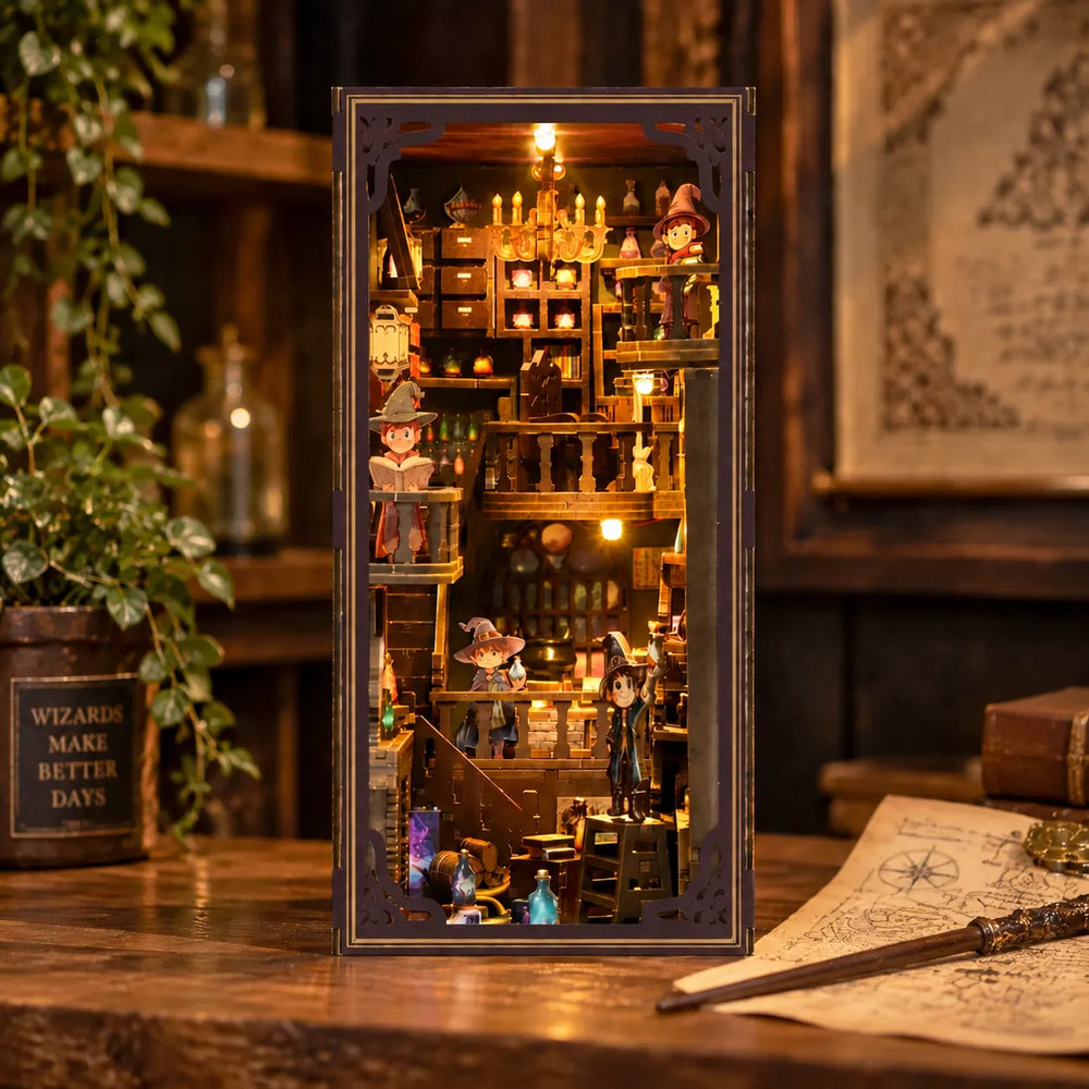 Hidden Alchemy Workshop — Alchemy Master DIY Book Nook Kit