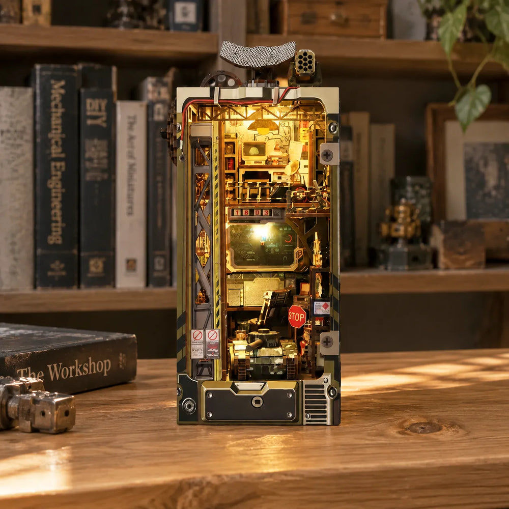 Rugged Tactical Base Scene — Military Base DIY Book Nook Kit
