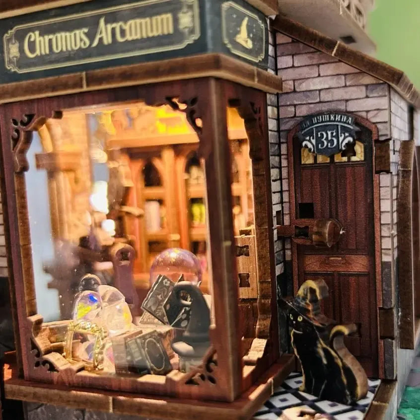 Enchanted Shopfront Display Window — Time Magic Club DIY Mini House Kit l DIY Miniature Kit