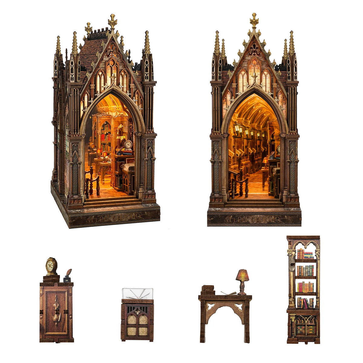 Aleph Library DIY Book Nook Kit - ROCOXIA
