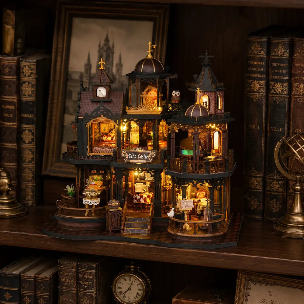 Three-Level Castle Retreat — Edinburgh Castle DIY Mini House Kit ｜DIY Miniature Kit