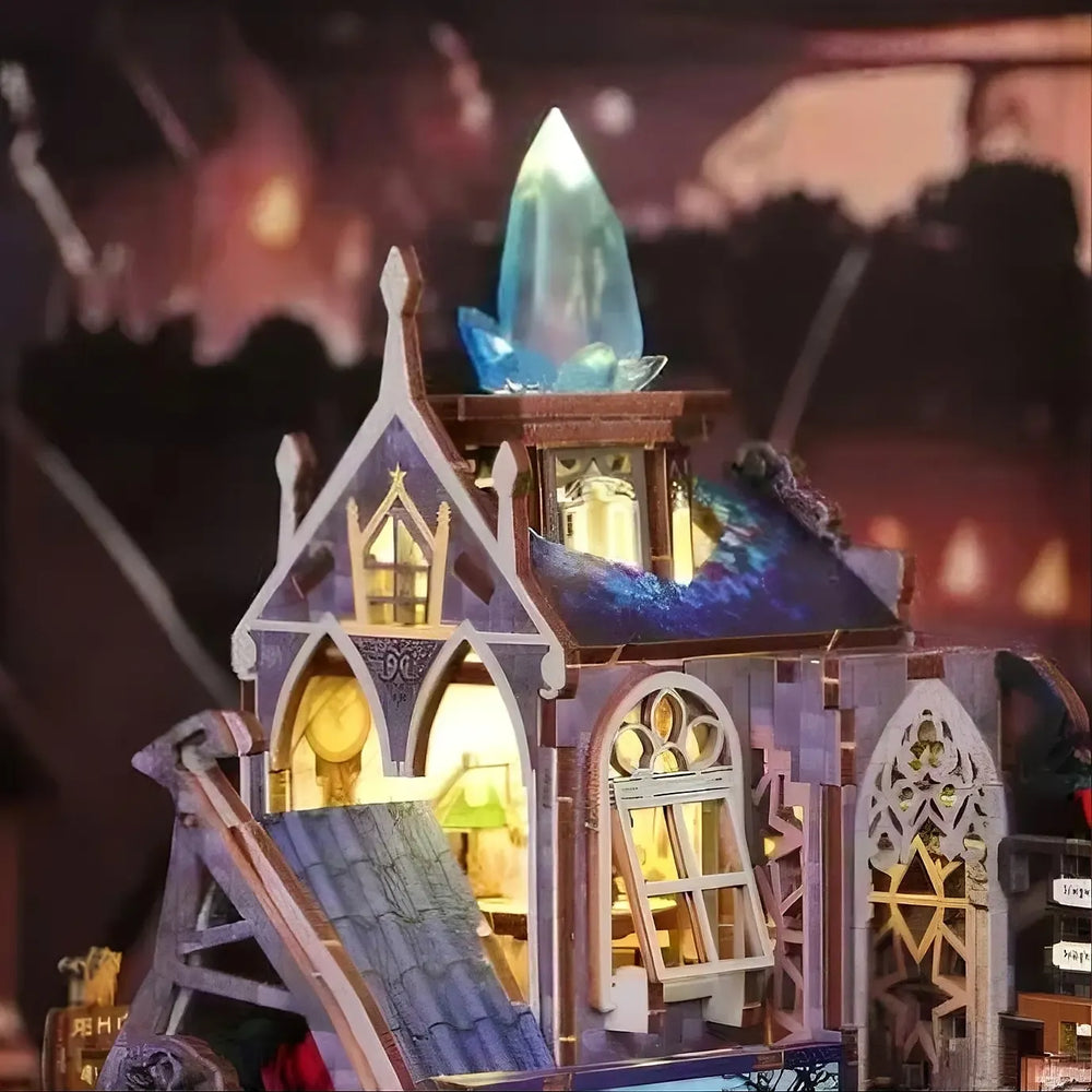 Roof Crystal & Gothic Spires — The Gate of the Secret Realm DIY Mini House Kit l DIY Miniature Kit