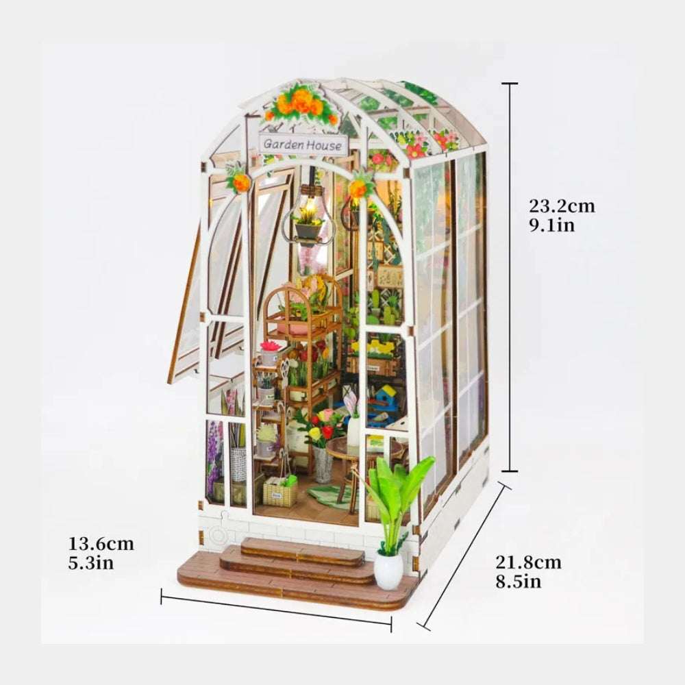 Garden House DIY Book Nook Kit - Your Own Secret Garden - ROCOXIA
