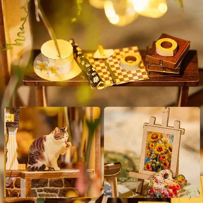 Serene Flower House DIY Book Nook Kit - ROCOXIA