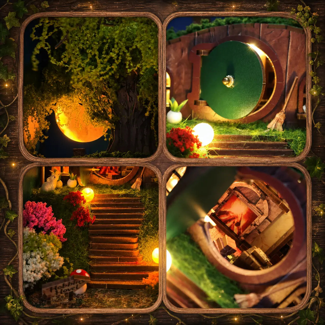 Hobbins Hovel Fantasy Cottage DIY Book Nook Kit