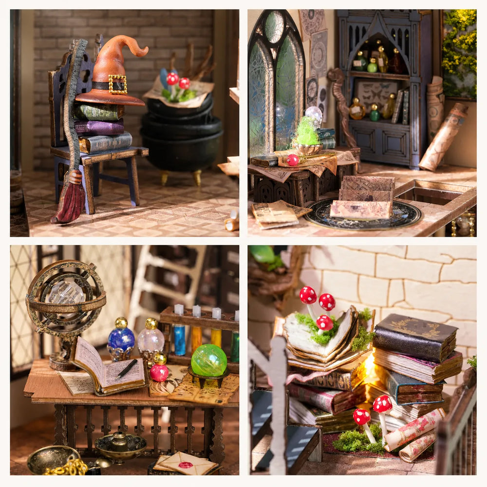 Rich Spellcraft & Alchemy Details — Magician's Hut DIY Mini House Kit l DIY Miniature Kit
