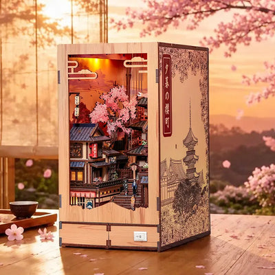 Twilight Sakura Path DIY book nook main view