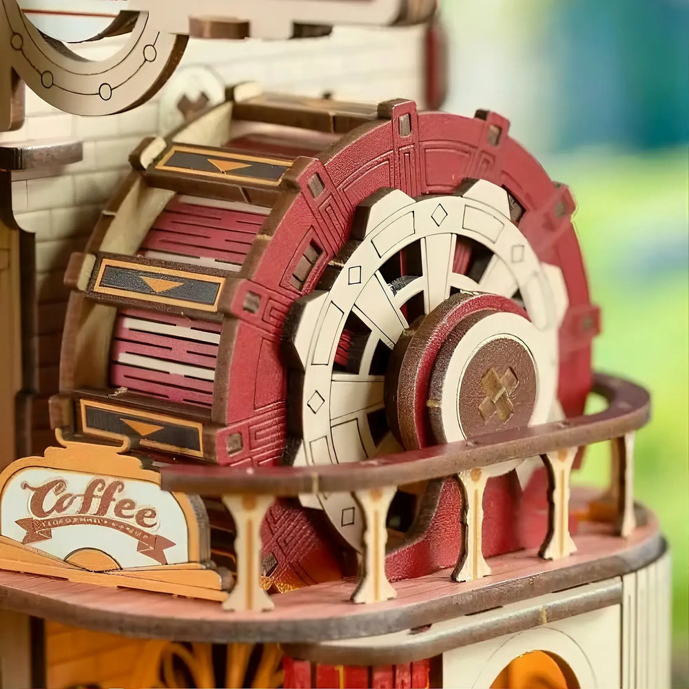 Layered Steampunk Coffee Corner — Dessert Atelier DIY Mini House Kit l DIY Miniature Kit