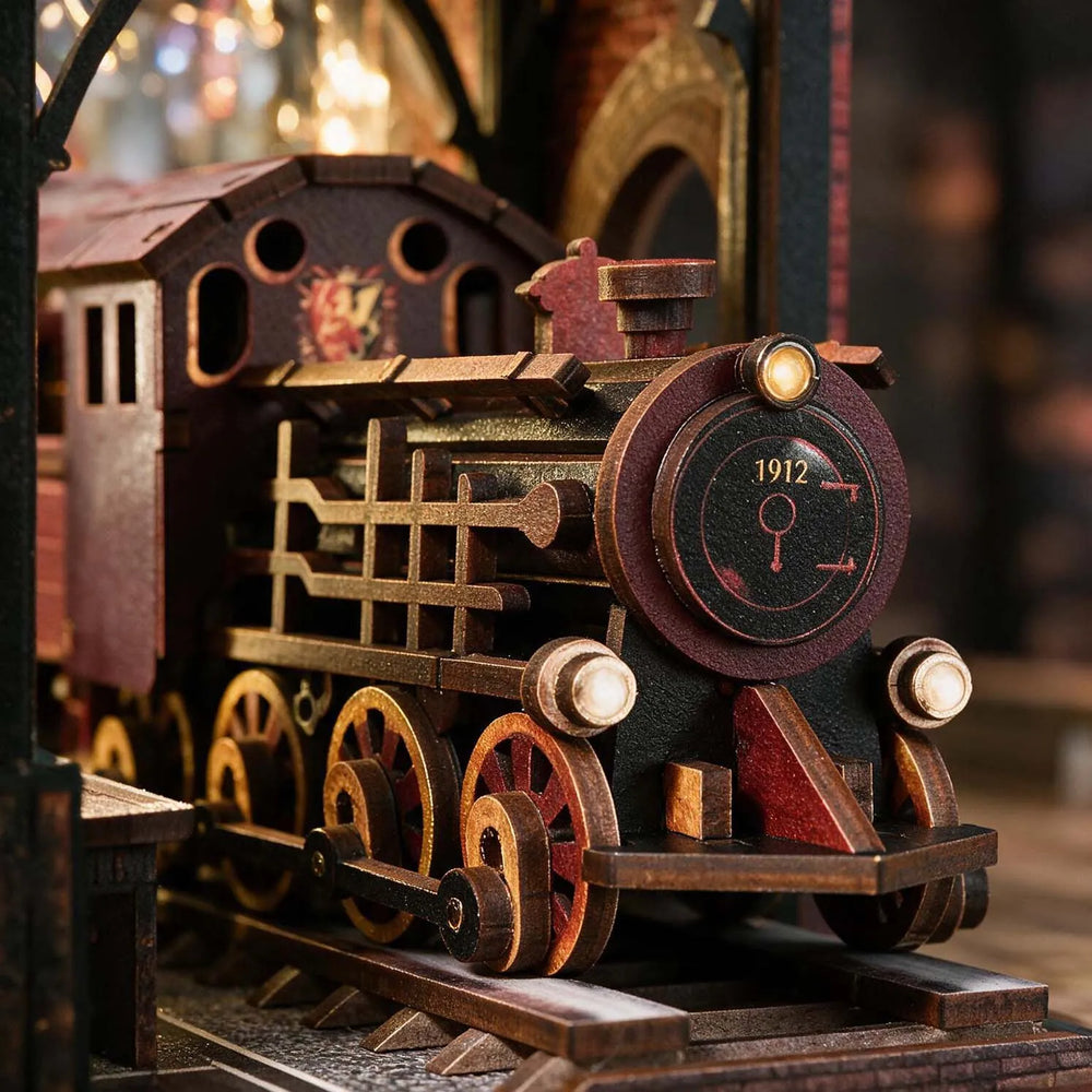 Removable Train, Interactive Fun — Hogsmoor Station DIY Book Nook Kit