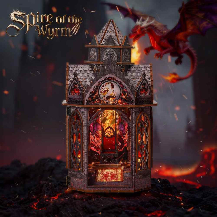 Spire Of The Wyrm DIY Book Nook Kit - ROCOXIA