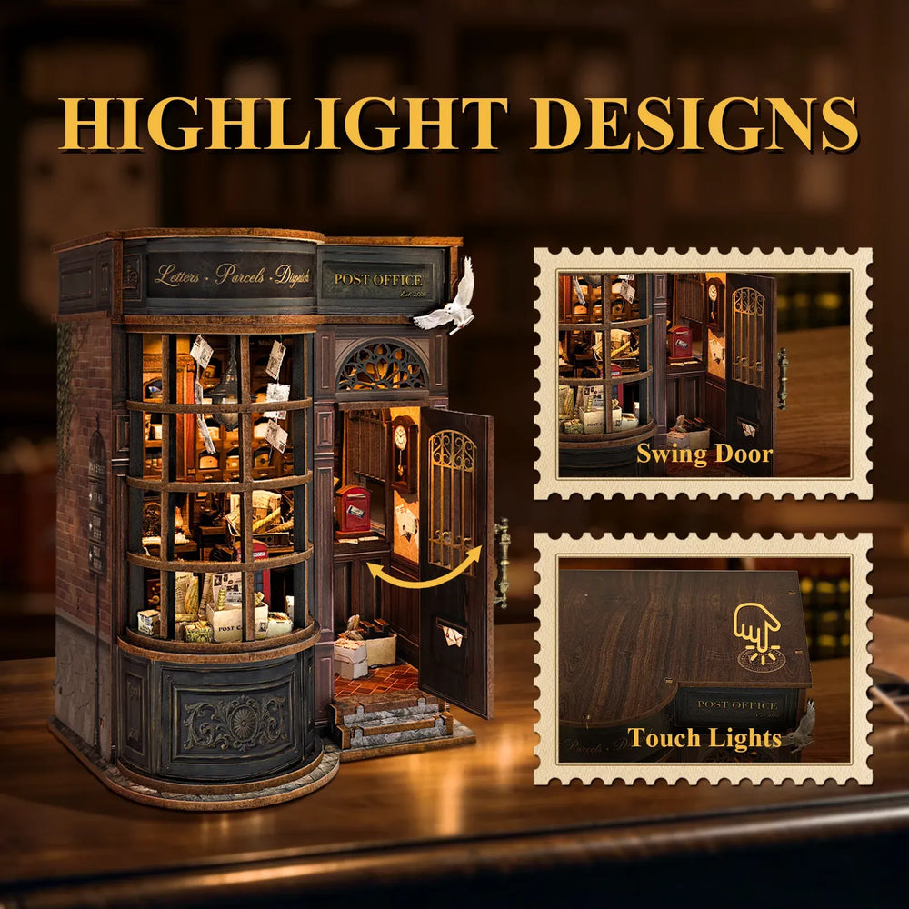 Interactive Swing Door — Night Owl Kurier DIY Buchnischen-Bausatz