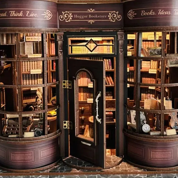 Interactive Swing Door — Hoggor Bookstore DIY Miniature Kit