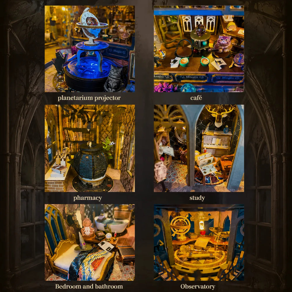 Six Unique Themed Spaces — Hollow Magic Coffee Shop DIY Miniature Kit