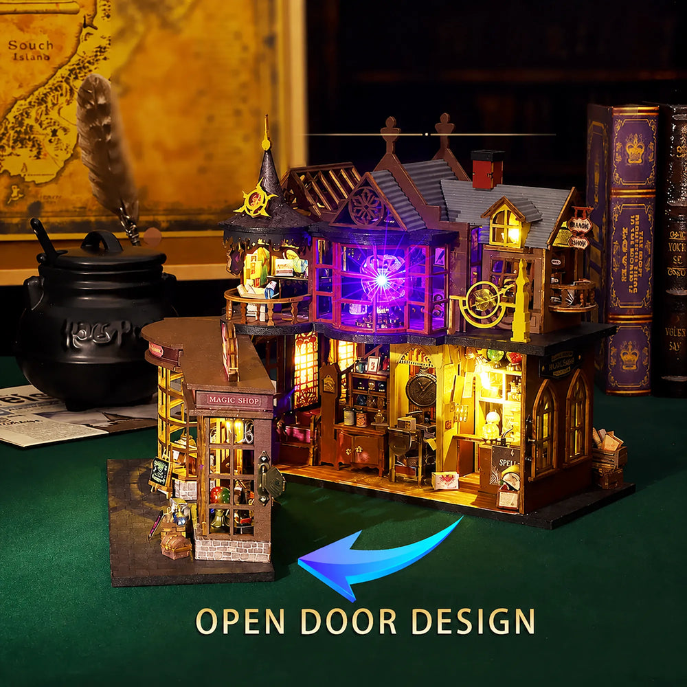 Open & Explore Inside — Magic Treasure House DIY Miniature Dollhouse Kit