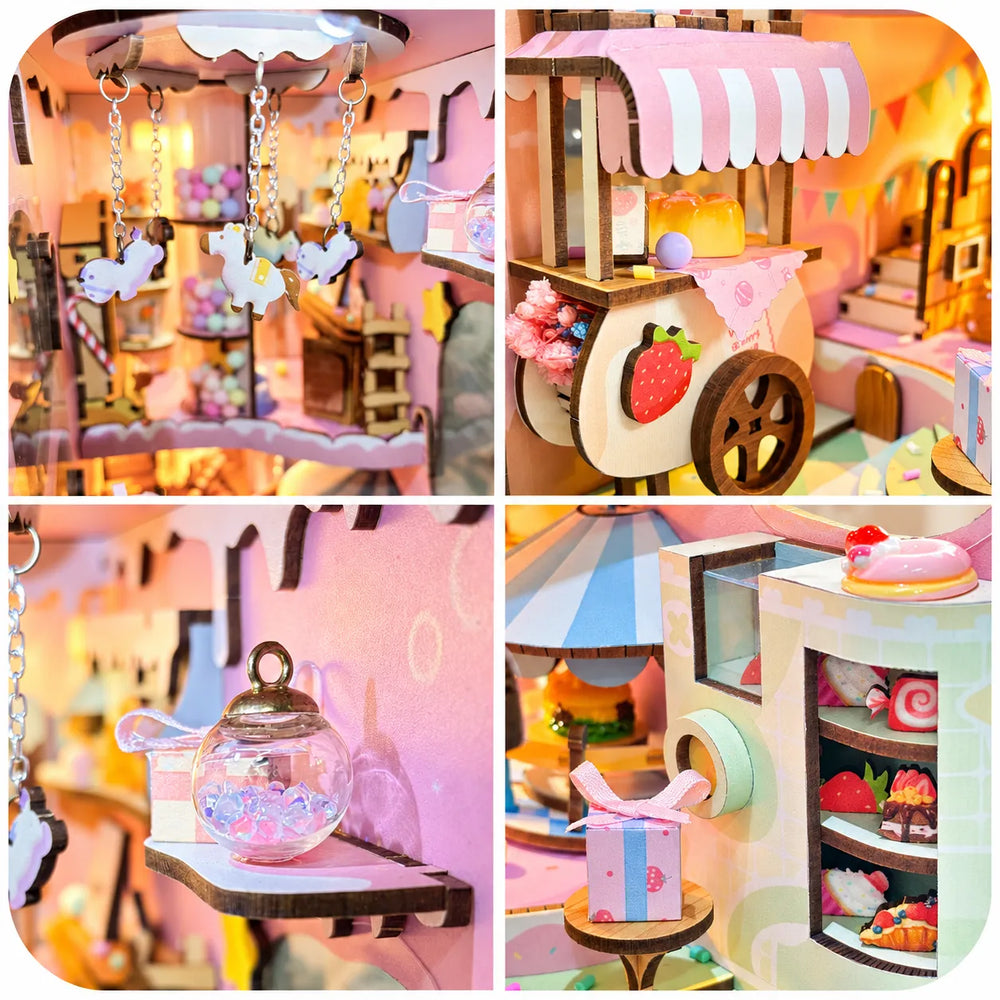 Sweet Miniature Shop Details — Candy Store DIY Book Nook Kit