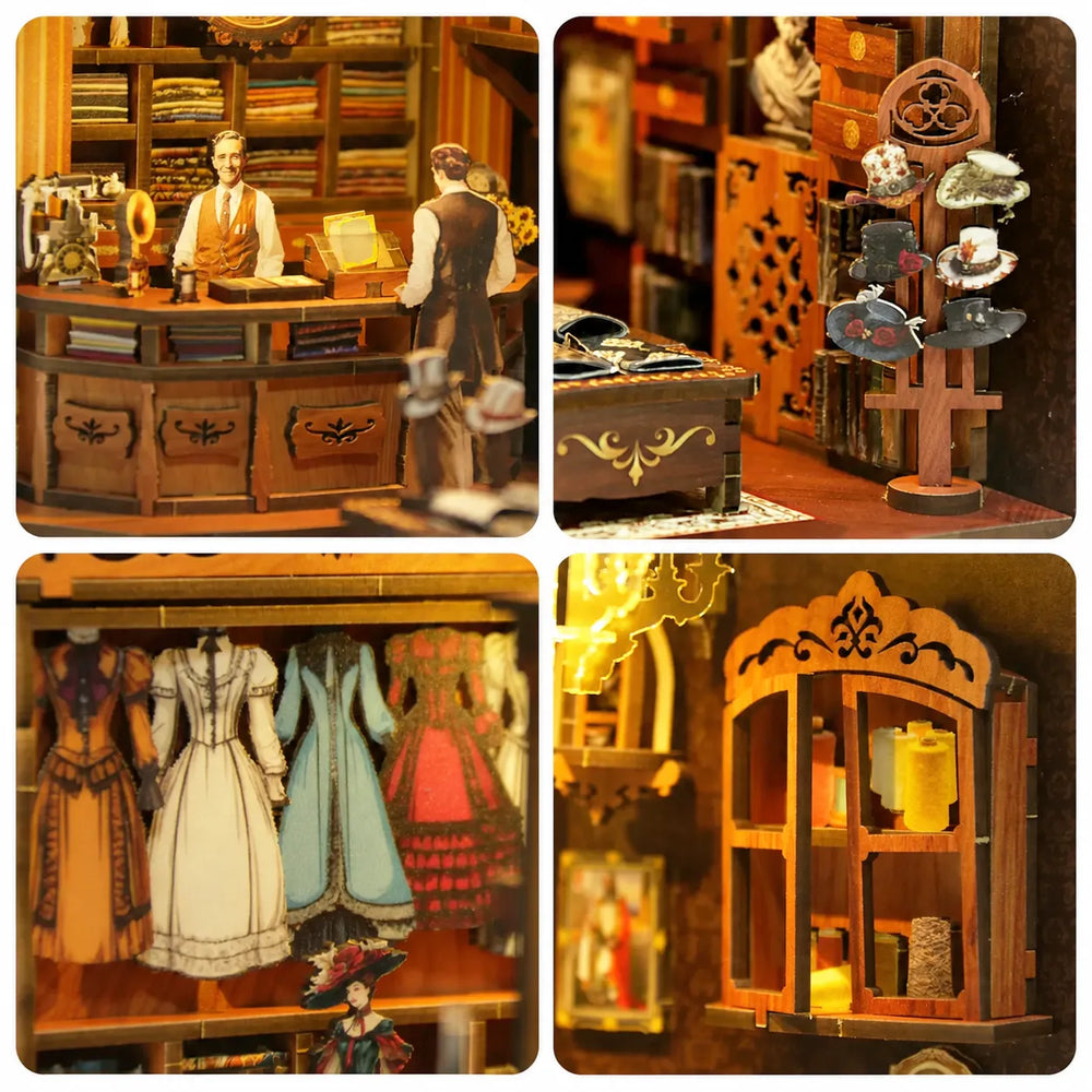 Royal Seamer Details — Royal Seamer DIY Book Nook Kit