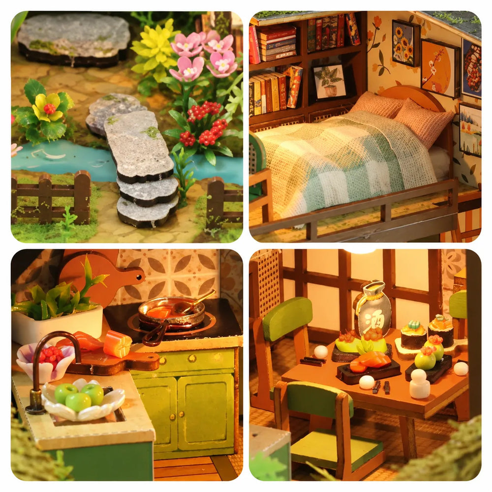 Cozy Everyday Details — Bamboo Spring Courtyard DIY Mini House Kit l DIY Miniature Kit
