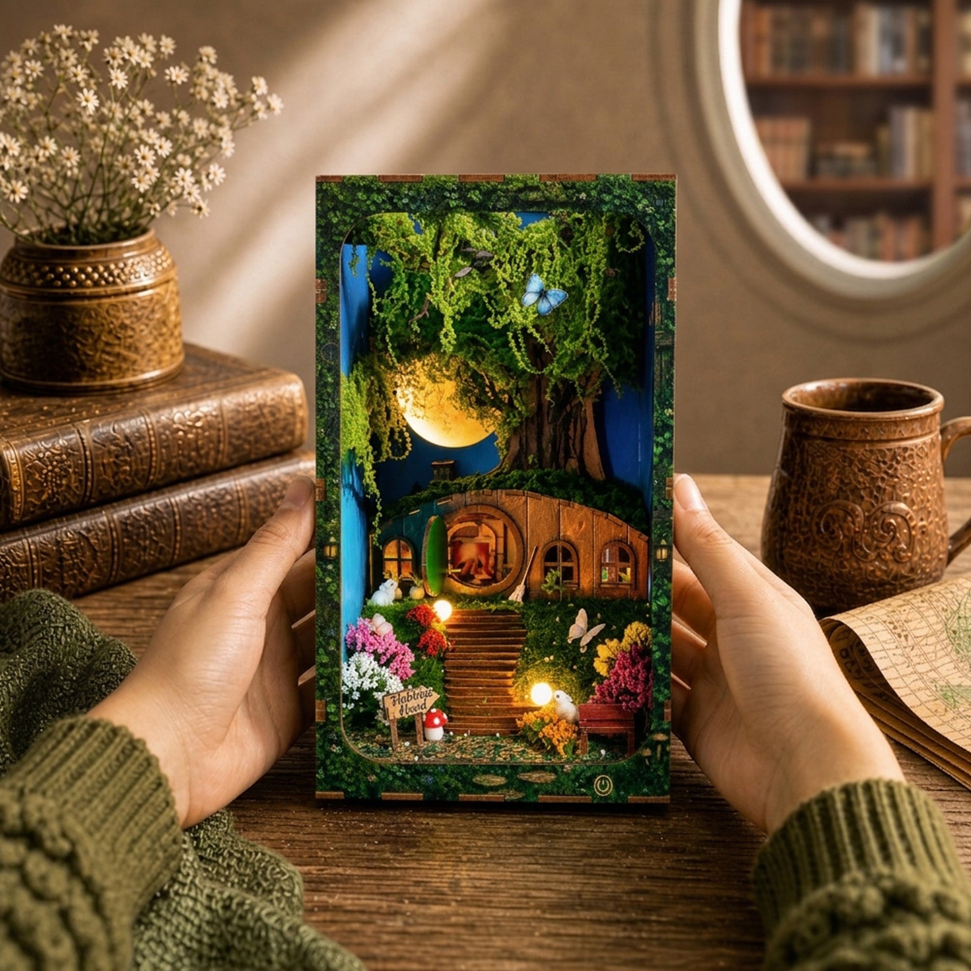 Hobbins Hovel Fantasy Cottage DIY Book Nook Kit