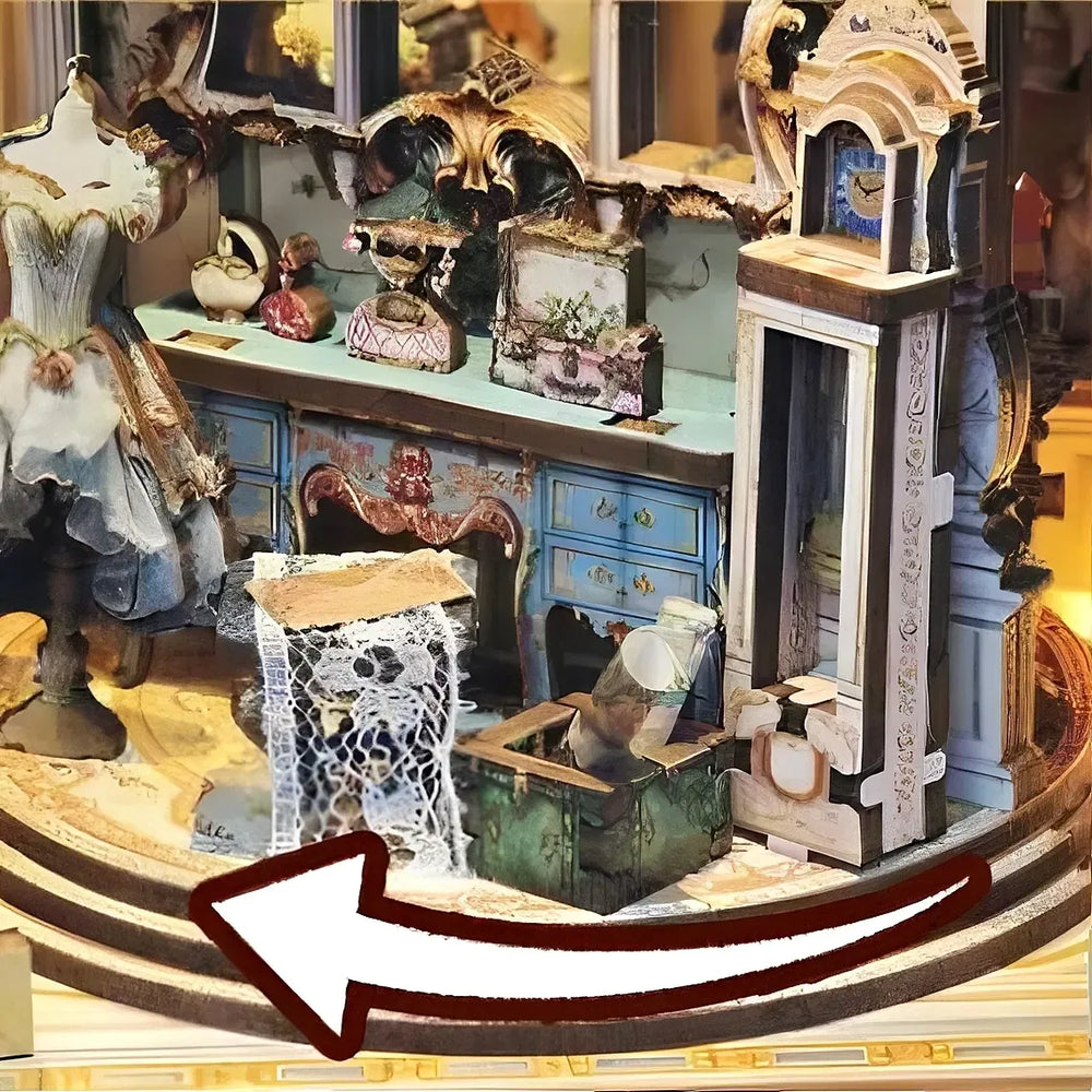 360° Rotating Stage & Backstage Nook — Dreamland Theater DIY Book Nook Kit