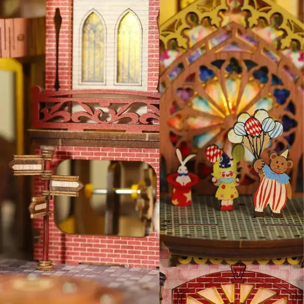 Enchanting Castle Carnival — DIY Miniaturarchitektur-Bausatz Schloss Annecy ｜ 3D-Holz-Mechanik-Puzzle