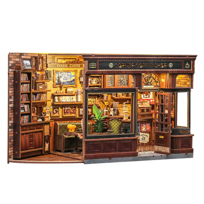 Corner Coffee Shop DIY Miniature Kit - ROCOXIA