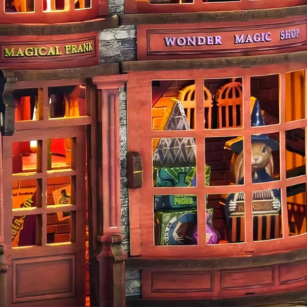 Multi-Story Vintage Magic Shop Façade — Magic Wonder House DIY Mini House Kit l DIY Miniature Kit