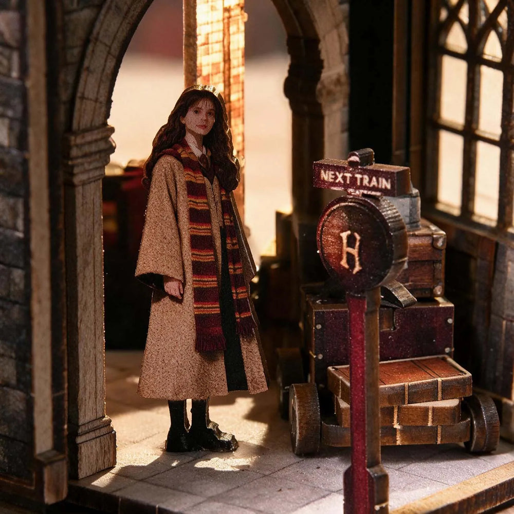 A Station Aglow with Magic — Hogsmoor Station DIY Book Nook Kit