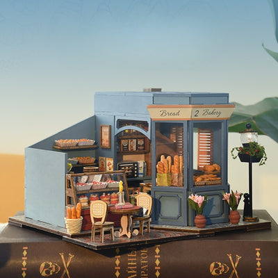 French Bakery Mini House Kit l DIY Miniature Kit - ROCOXIA