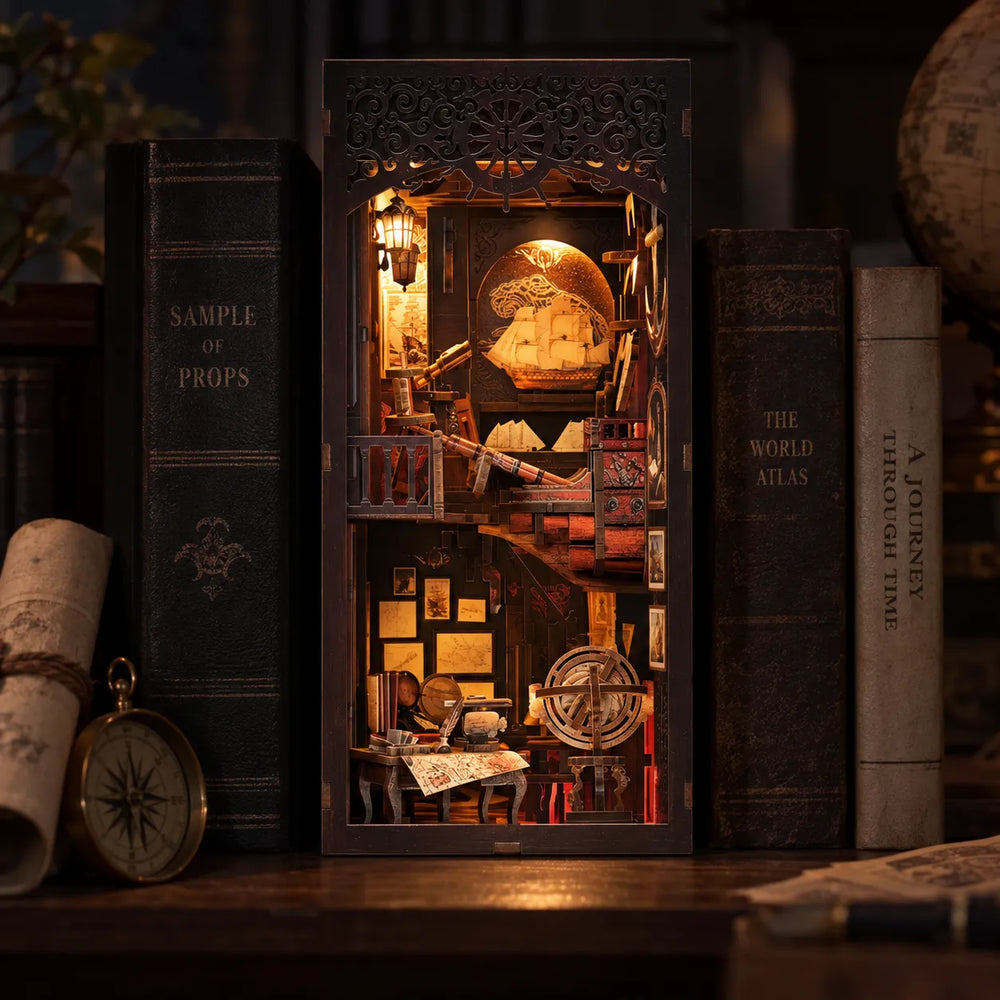 Warm Lighting — Voyage Memories DIY Book Nook Kit
