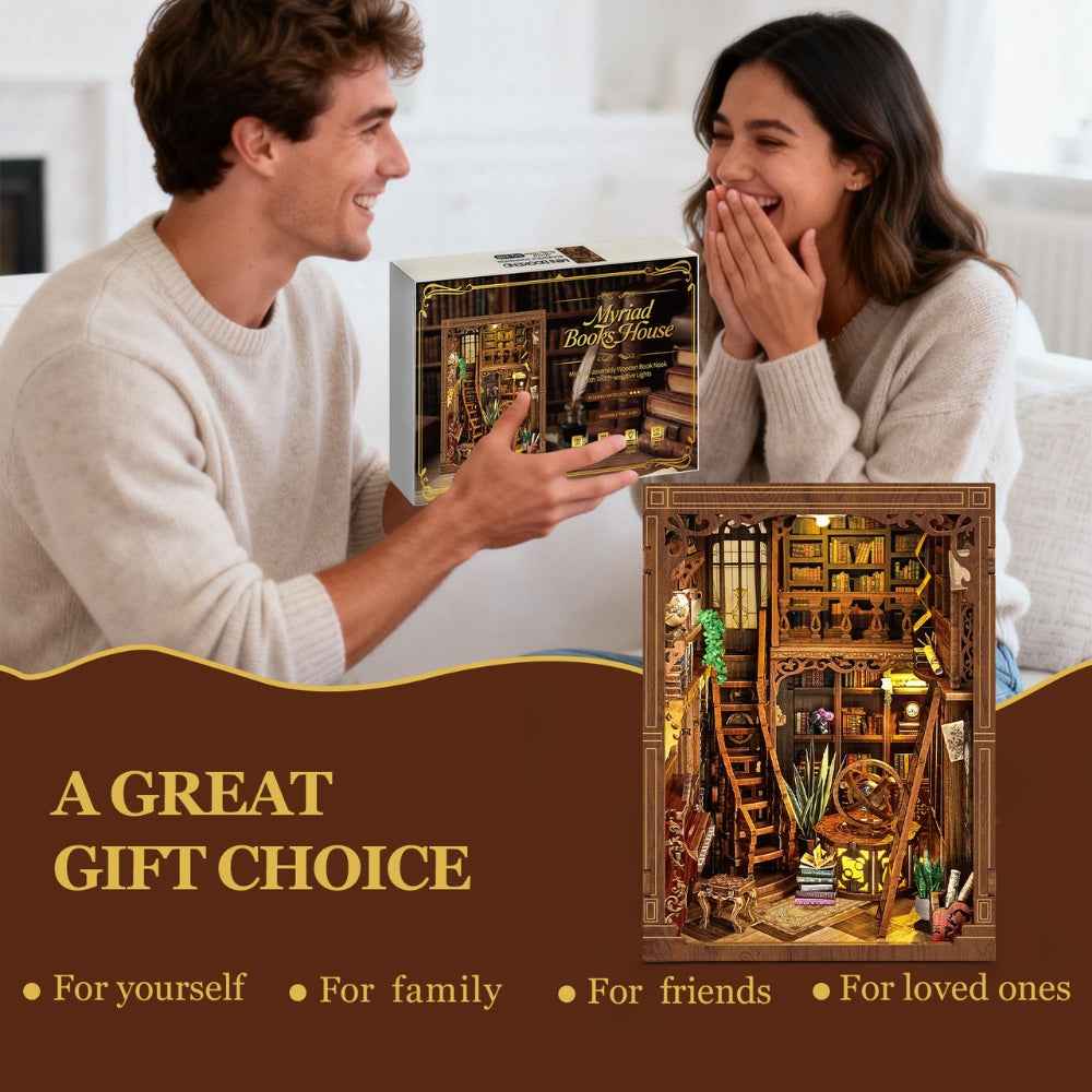 Myriad Books House DIY Book Nook Kit - ROCOXIA