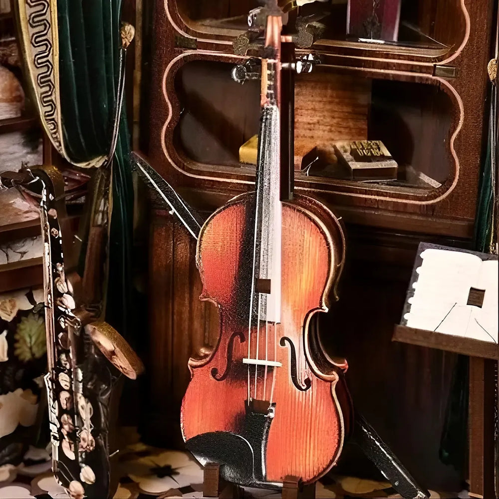Classical Instrument Collection — European Melody Music Instrument Box DIY Book Nook Kit