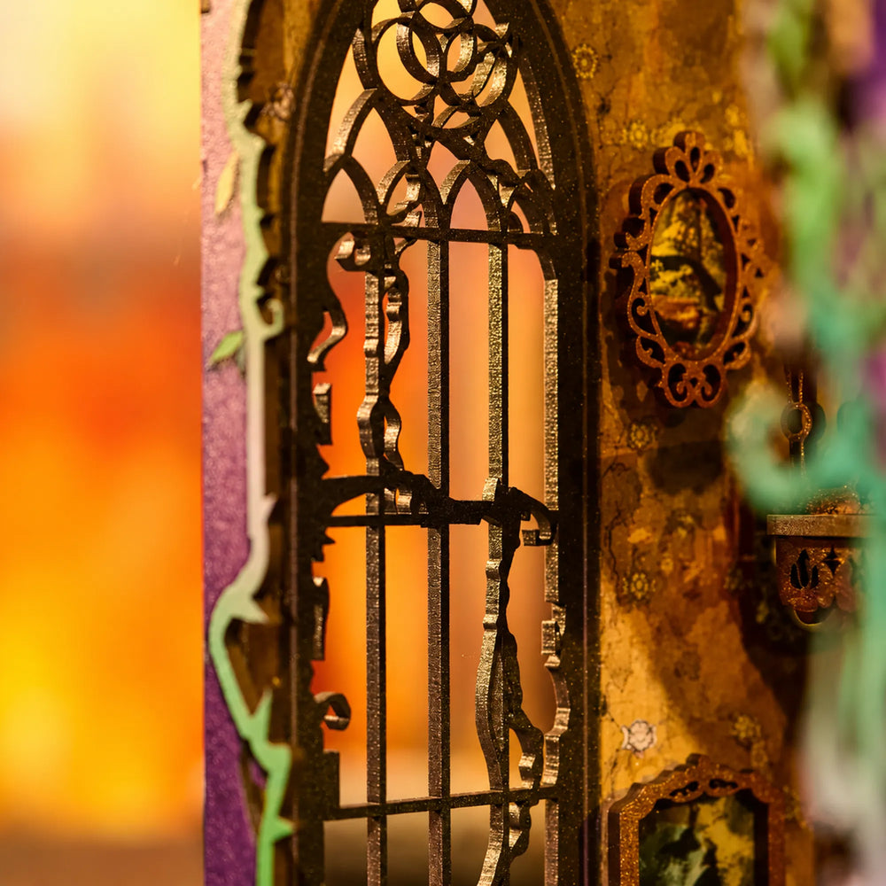 An Openwork Window to the Woods — Mystic Theurge’s Hut DIY Book Nook Kit