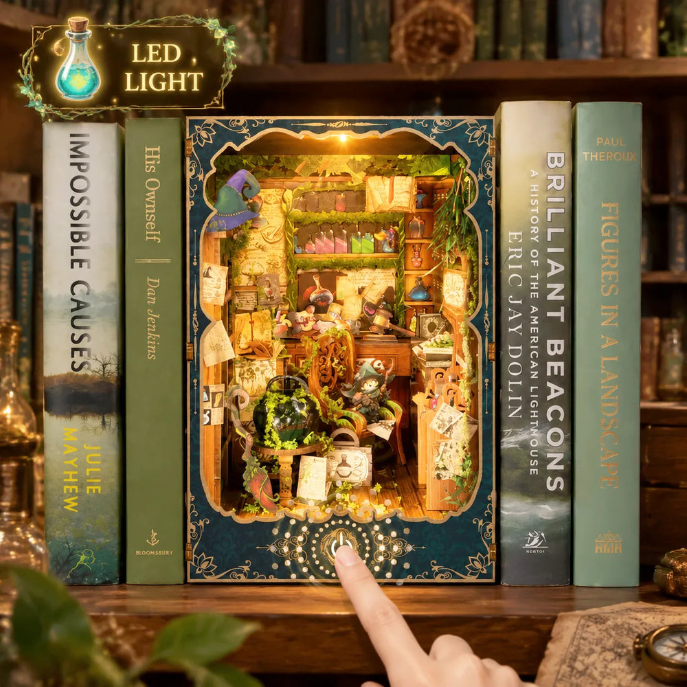 Touch-Activated Warm Lighting — Alchemy Diary DIY Book Nook Kit