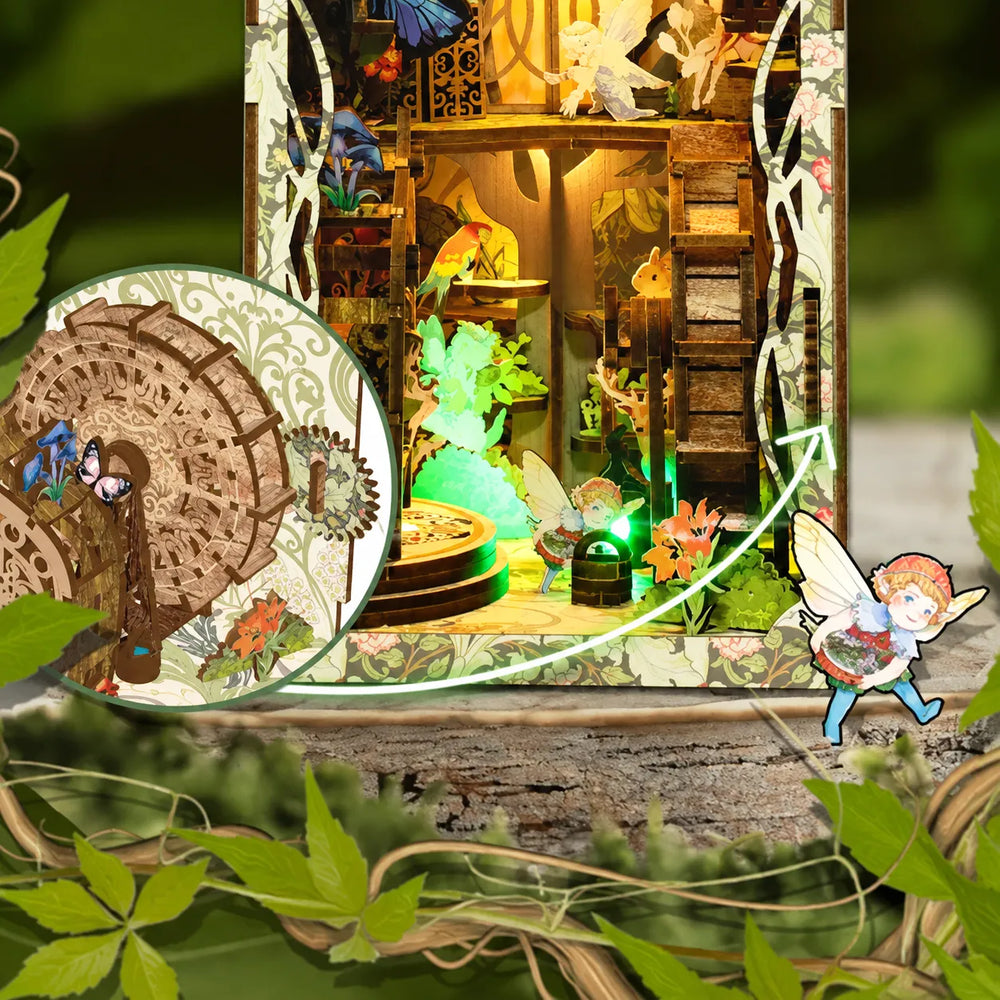 Gear Rotation Mechanism — Secret World of the Forest DIY Book Nook Kit