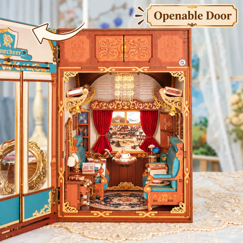 Openable Door Design — Train Cabin Series – European Travels Motion Scene DIY Book Nook Kit