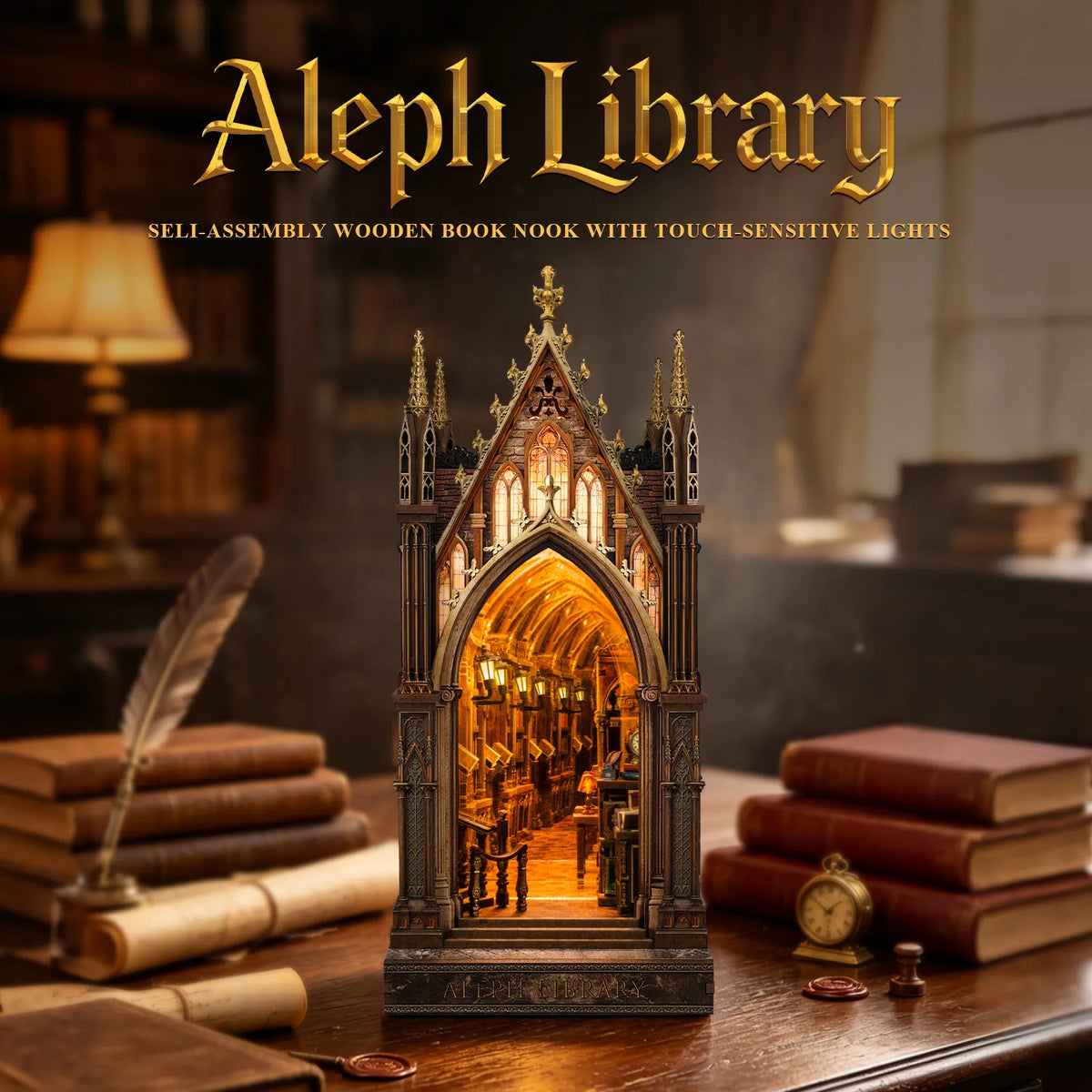 Aleph Library DIY Book Nook Kit - ROCOXIA