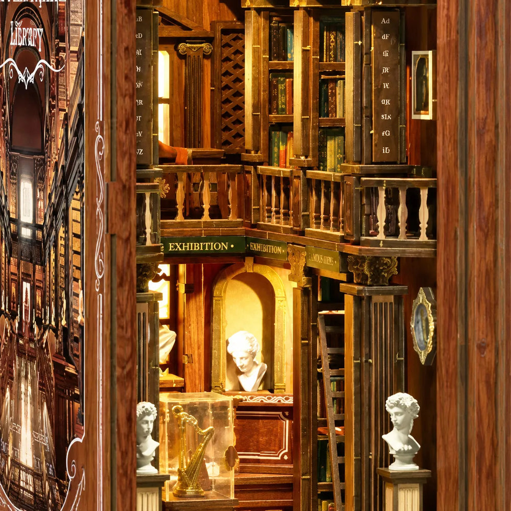Two-Level Grand Exhibition Hall — The Philosophical Library DIY Book Nook Kit