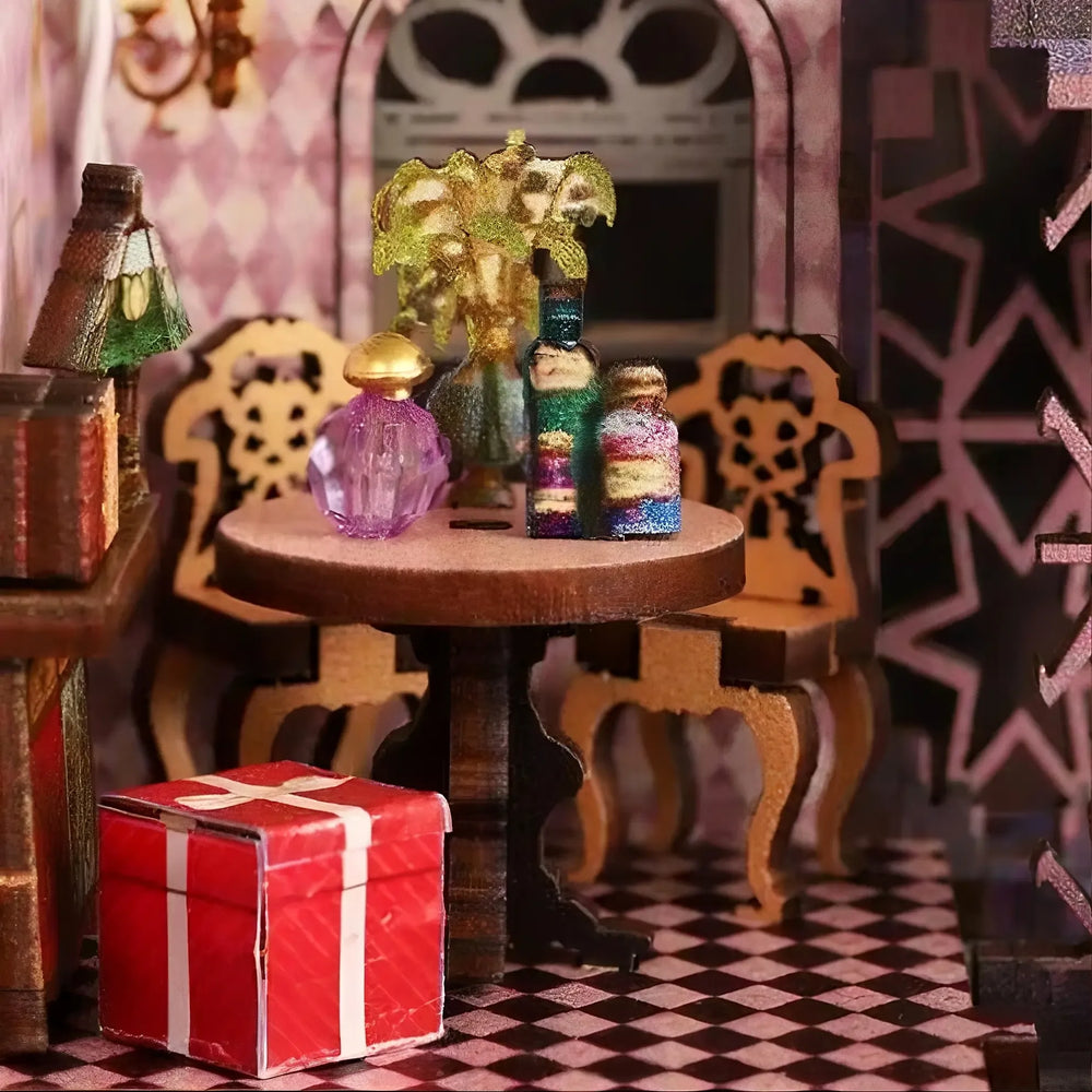 Mini Tea Corner with Potion Props — The Gate of the Secret Realm DIY Mini House Kit l DIY Miniature Kit