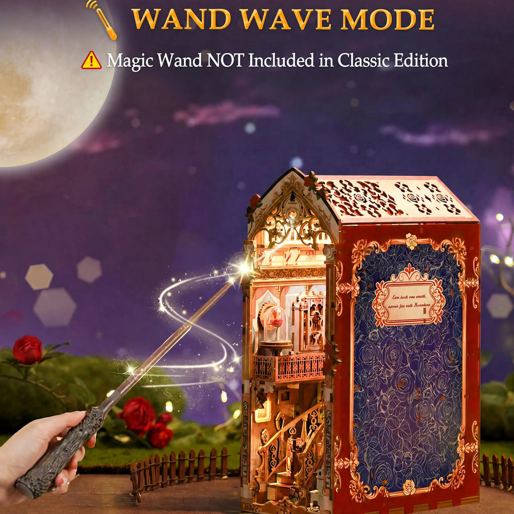 Touch-Controlled Lights, Music & Motion — Kit de diorama "La Belle et la Bête" à monter soi-même