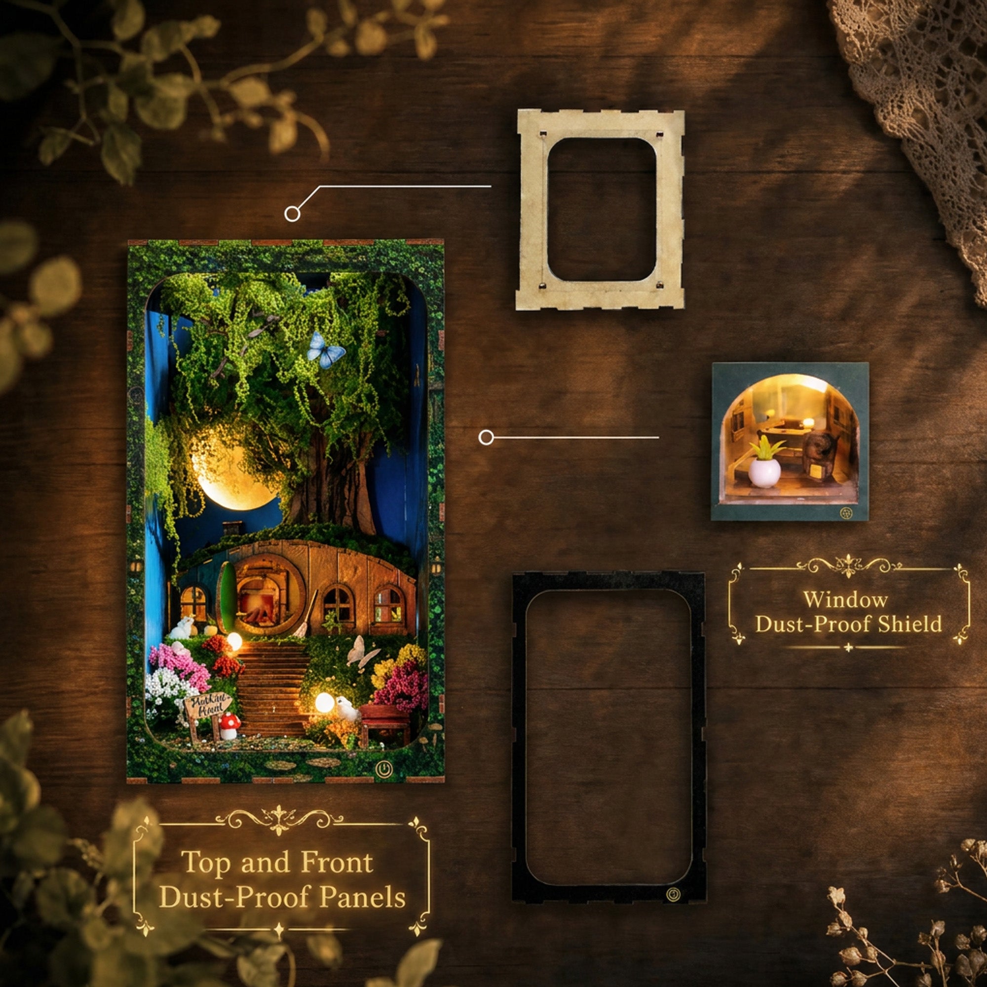 Hobbins Hovel Fantasy Cottage DIY Book Nook Kit