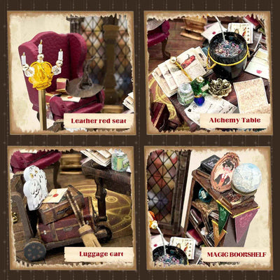Rocoxia Underground Potion Castle DIY Miniature Dollhouse Kit - Rocoxia