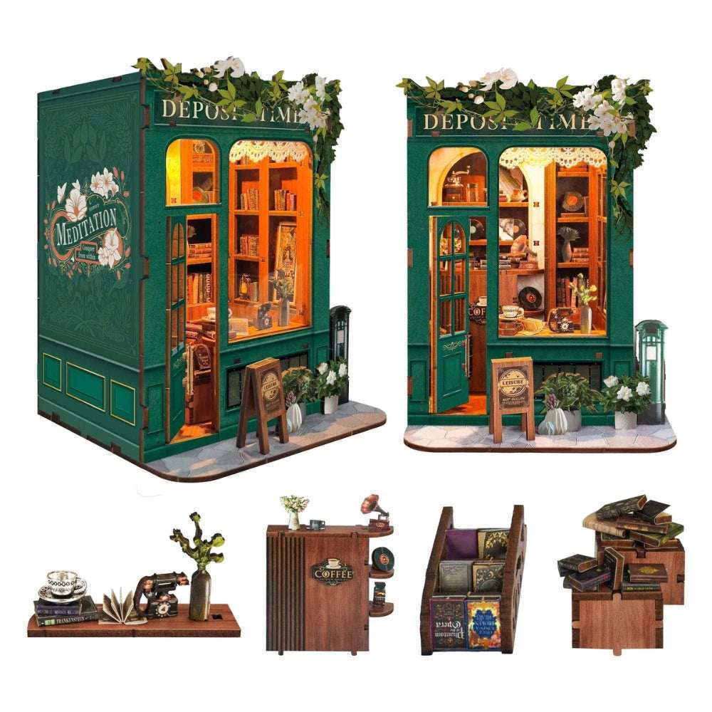 Moments In Time DIY Book Nook Kit - Whispers Between the Shelves - ROCOXIA