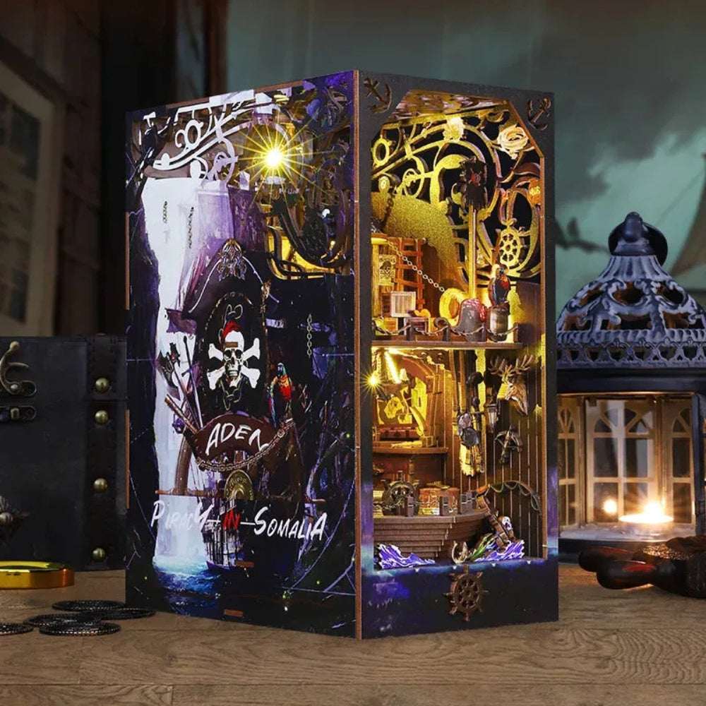 Aden Pirate Ship DIY Book Nook Kit - ROCOXIA