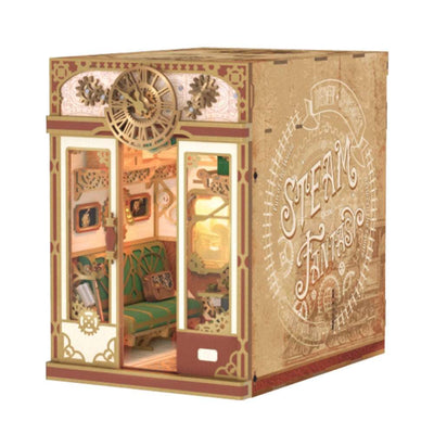 Train Cabin Series – Steam Fantasy Motion Scene DIY Book Nook Kit - ROCOXIA