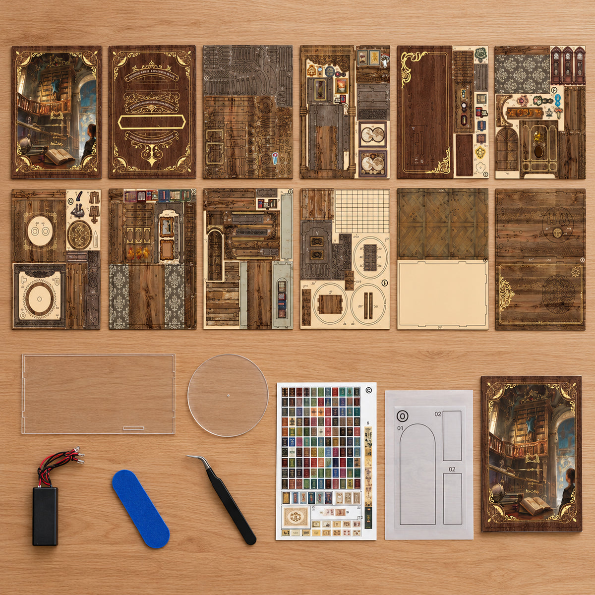 Ancient Book Collection Room DIY Book Nook Kit