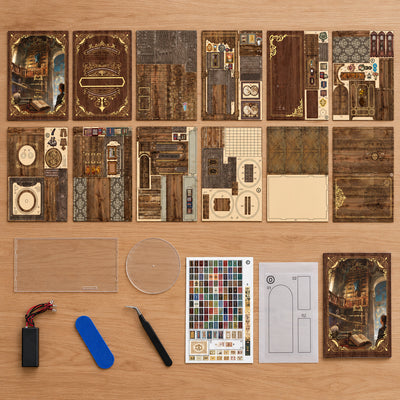 Ancient Book Collection Room DIY Book Nook Kit